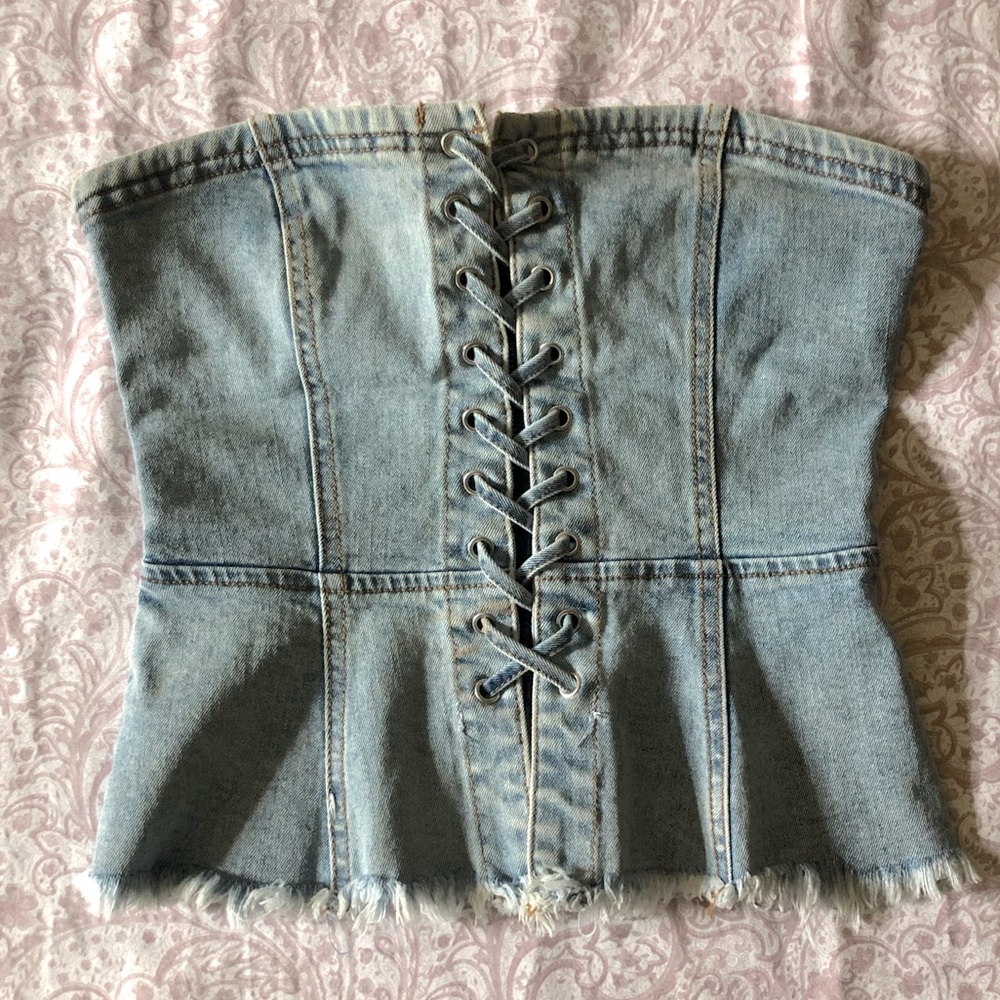 'FOREVER 21' Denim Corset